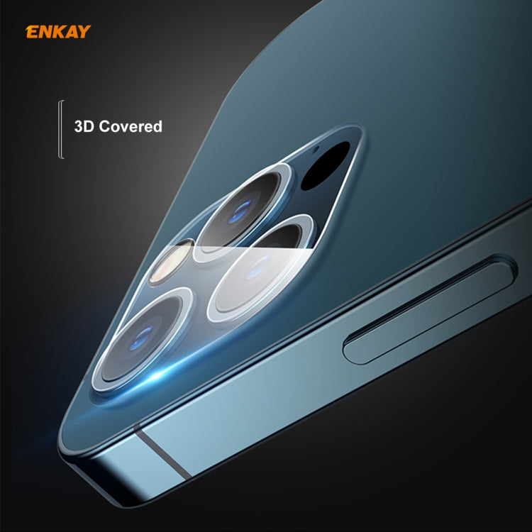 For iPhone 12 Pro ENKAY Hat-Prince 9H Rear Camera Lens Tempered Glass Film Full Coverage Protector
