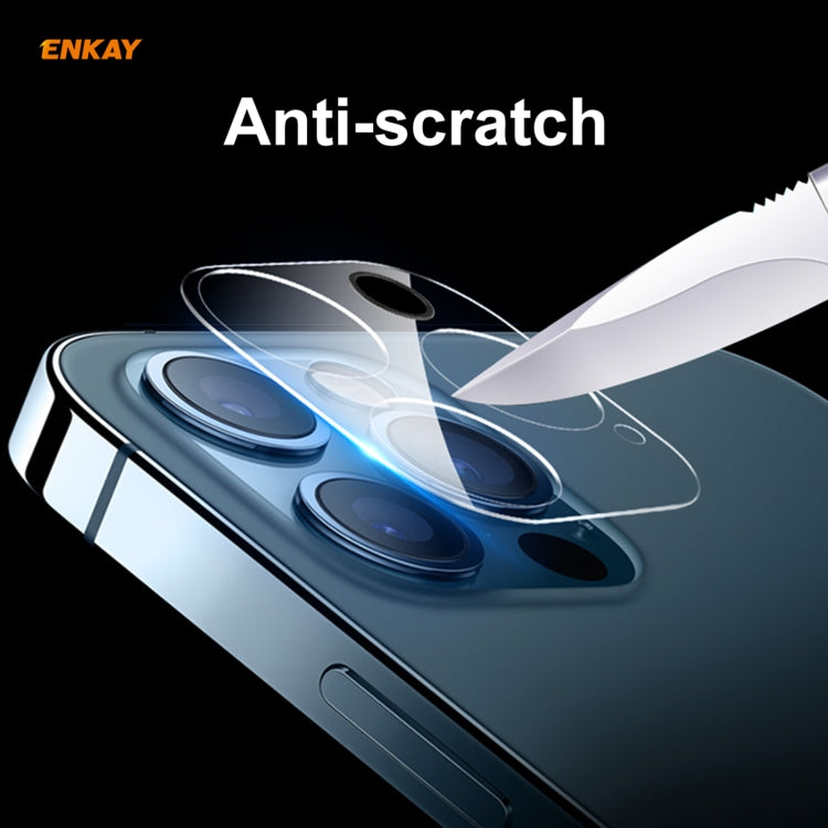 For iPhone 12 Pro ENKAY Hat-Prince 9H Rear Camera Lens Tempered Glass Film Full Coverage Protector