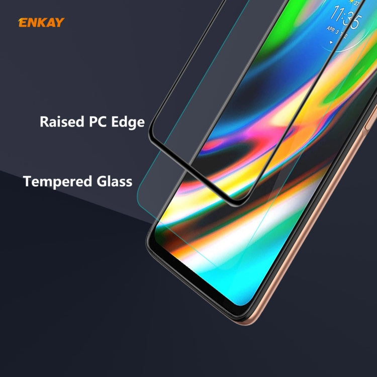 2 PCS ENKAY Hat-Prince Anti-drop Full Glue Tempered Glass Full Screen Film Anti-fall Protector, For Motorola Moto G9 Plus, For Motorola Moto G9 / G9 Play, For Samsung Galaxy A12, For Xiaomi Mi 10T 5G
