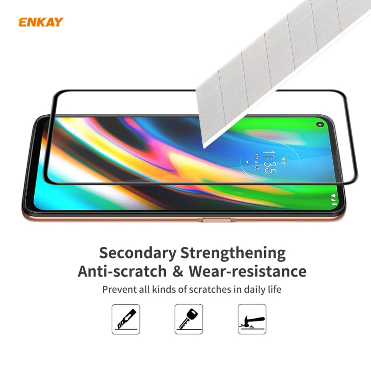 2 PCS ENKAY Hat-Prince Anti-drop Full Glue Tempered Glass Full Screen Film Anti-fall Protector, For Motorola Moto G9 Plus, For Motorola Moto G9 / G9 Play, For Samsung Galaxy A12, For Xiaomi Mi 10T 5G