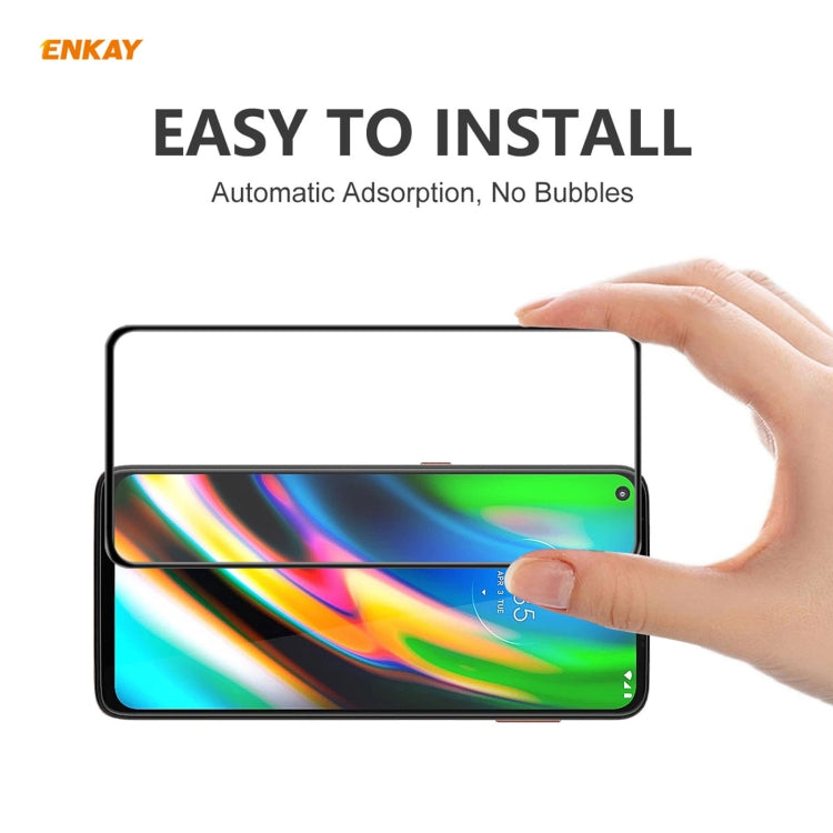 2 PCS ENKAY Hat-Prince Anti-drop Full Glue Tempered Glass Full Screen Film Anti-fall Protector, For Motorola Moto G9 Plus, For Motorola Moto G9 / G9 Play, For Samsung Galaxy A12, For Xiaomi Mi 10T 5G