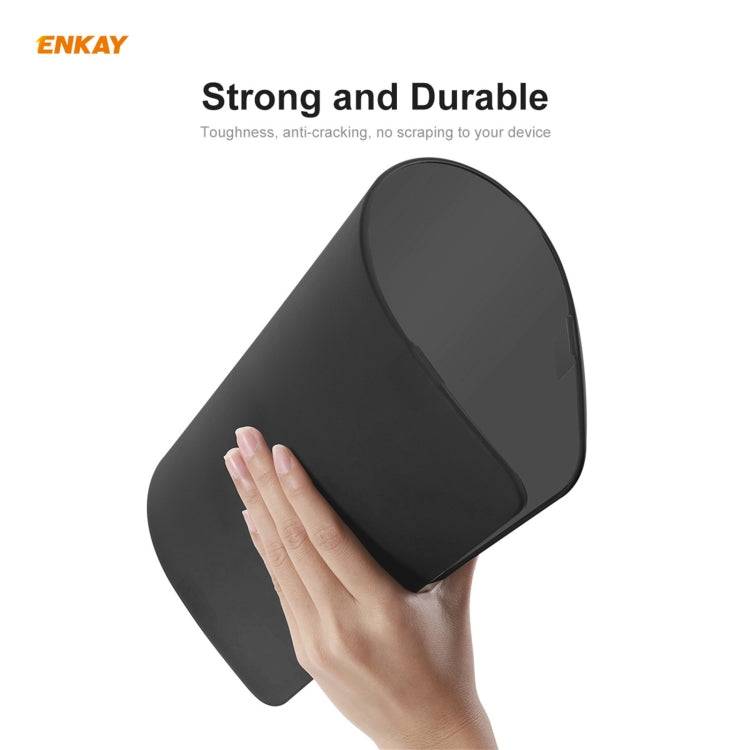 ENKAY 3 in 1 Matte Laptop Protective Case + US Version TPU Keyboard Film + Anti-dust Plugs Set for MacBook Air 13.3 inch A2179 & A2337 (2020)(Orange)