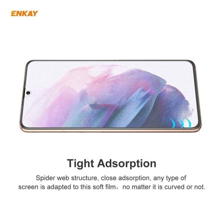 2 PCS ENKAY Hat-Prince 0.1mm 3D Full Screen Protector Explosion-proof Hydrogel Film, For Samsung Galaxy S21 5G, For Samsung Galaxy S21+ 5G, For Samsung Galaxy S21 Ultra 5G