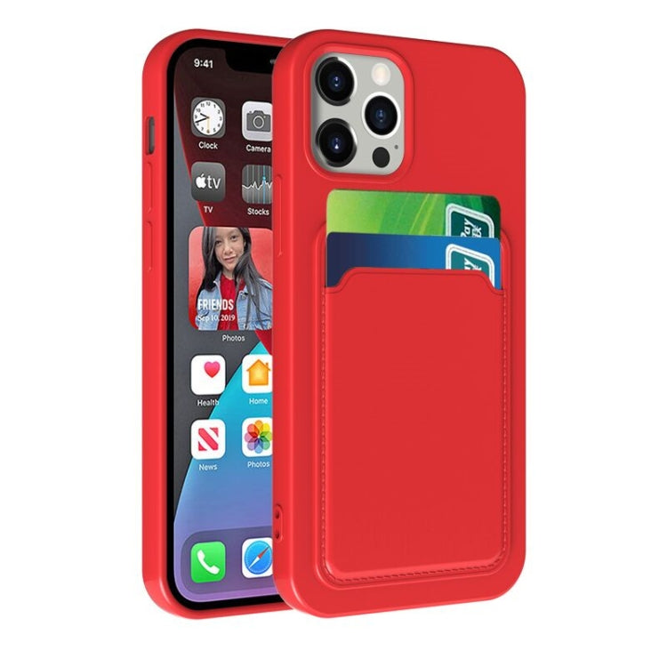 TPU + Flannel Lining Shockproof  Case with Card Slots, For iPhone 11 Pro Max, For iPhone 11