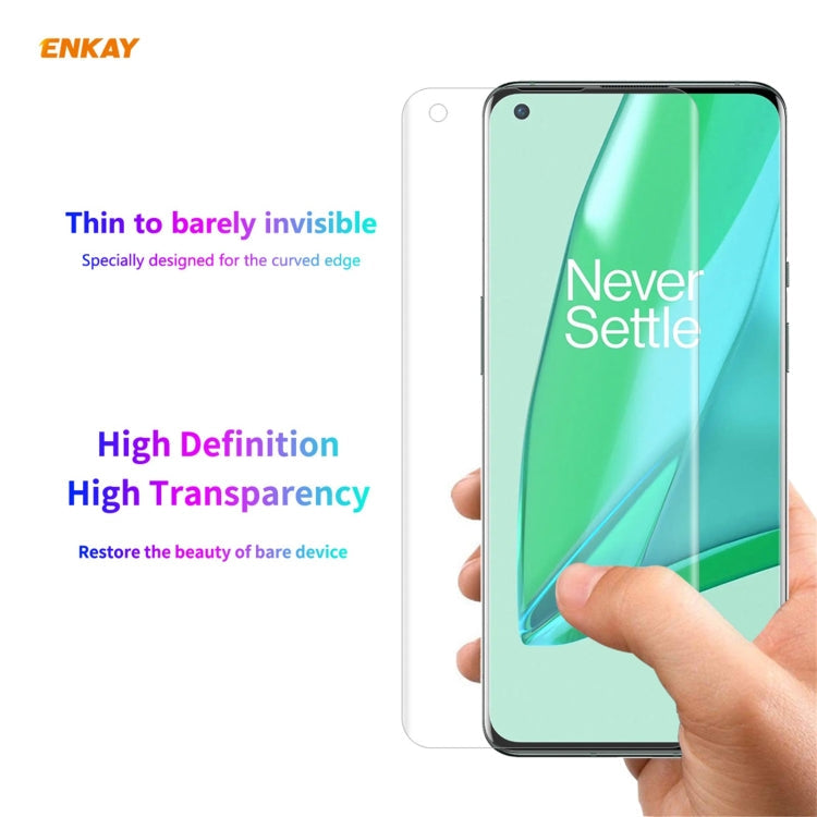 For OnePlus 9 Pro ENKAY Hat-Prince 3D Full Screen PET Curved Hot Bending HD Screen Protector Soft Film, 1 PCS, 2 PCS, 5 PCS, 10 PCS