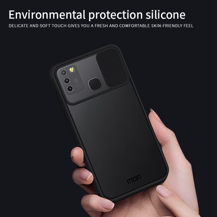 For Infinix Smart 5 X657 / Hot 10 Lite MOFI Xing Dun Series Translucent Frosted PC + TPU Privacy Anti-glare Shockproof All-inclusive Protective Case(Black)