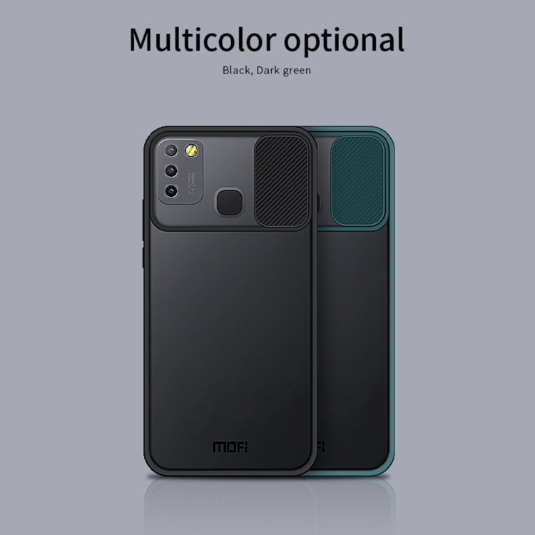 For Infinix Smart 5 X657 / Hot 10 Lite MOFI Xing Dun Series Translucent Frosted PC + TPU Privacy Anti-glare Shockproof All-inclusive Protective Case(Green)