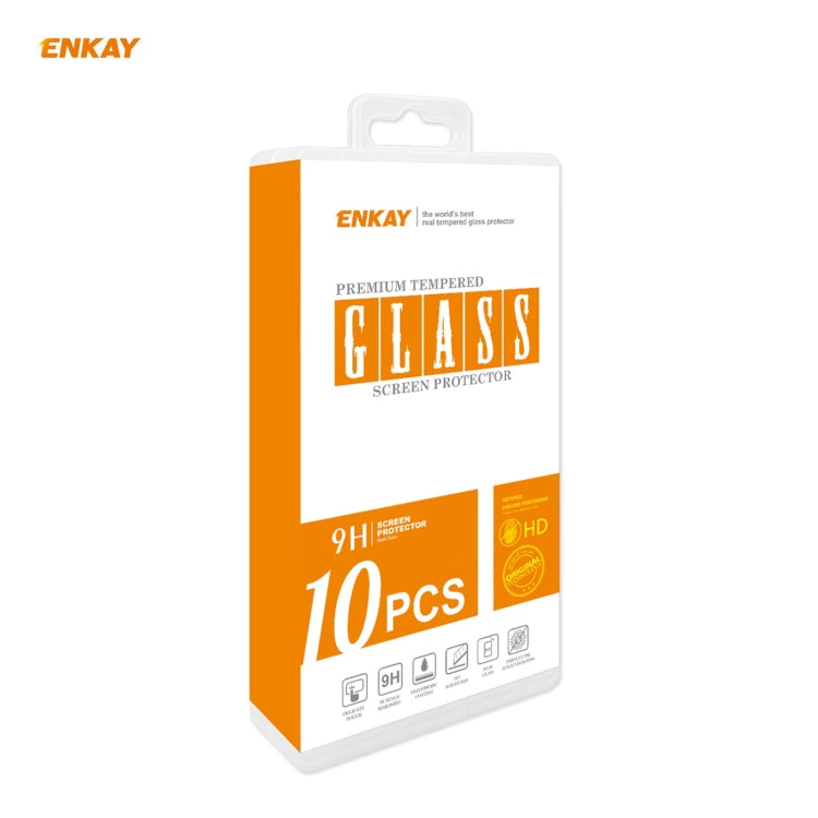 10 PCS ENKAY Hat-Prince Full Glue 0.26mm 9H 2.5D Tempered Glass Full Coverage Film, For Xiaomi Poco M3 Pro / Redmi Note 10 5G(10pcs)