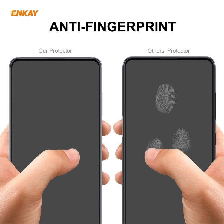 For Xiaomi Poco M3 Pro / Redmi Note 10 5G 2 PCS ENKAY Hat-Prince Full Glue 0.26mm 9H 2.5D Tempered Glass Full Coverage Film