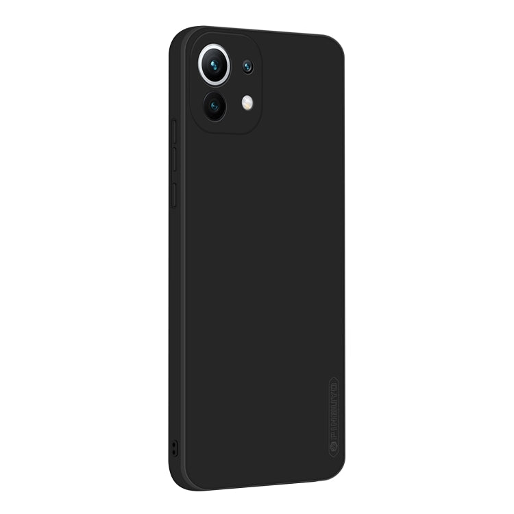 For Xiaomi Mi 11 PINWUYO Touching Series Liquid Silicone TPU Shockproof Case(Black)