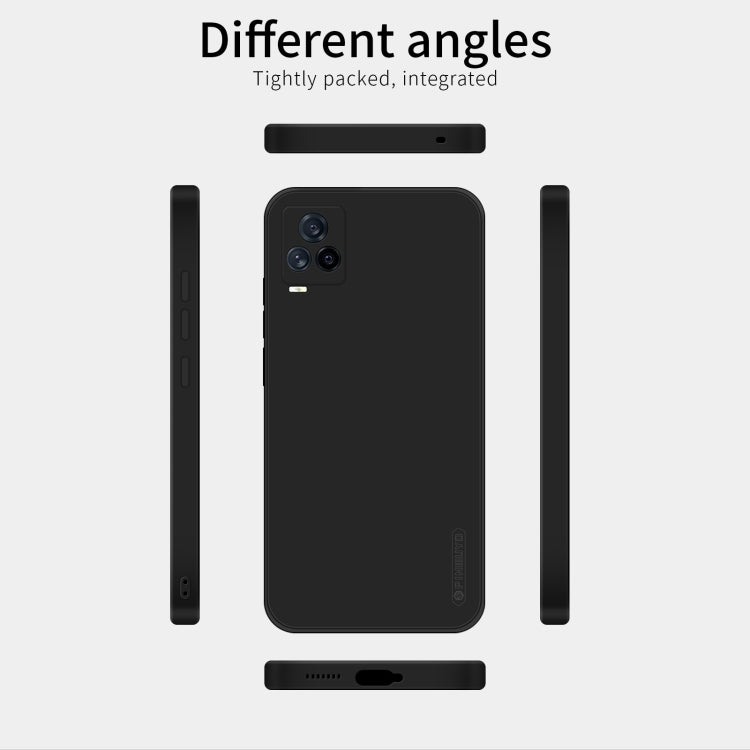 For vivo IQOO7 PINWUYO Touching Series Liquid Silicone TPU Shockproof Case(Black)