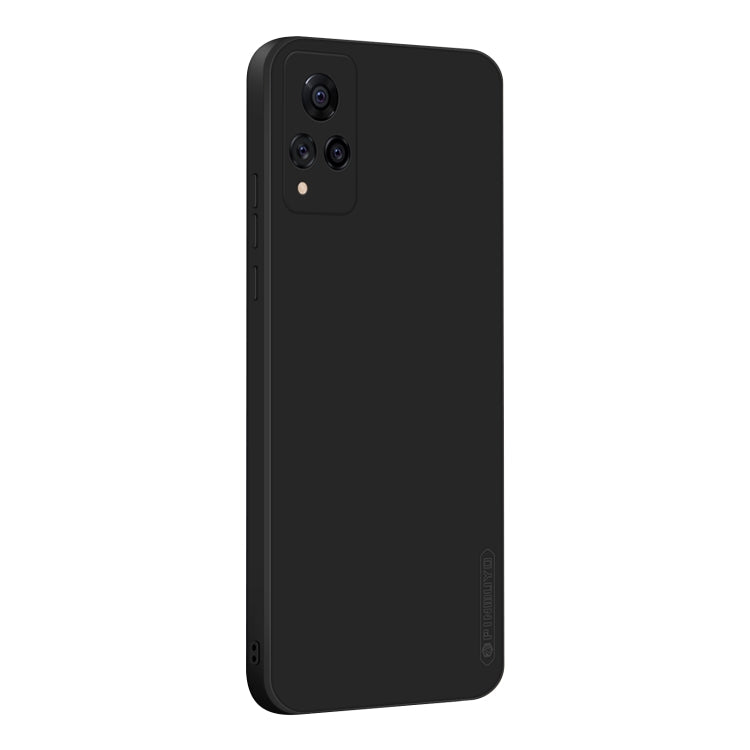 For vivo S9 PINWUYO Touching Series Liquid Silicone TPU Shockproof Case(Black)