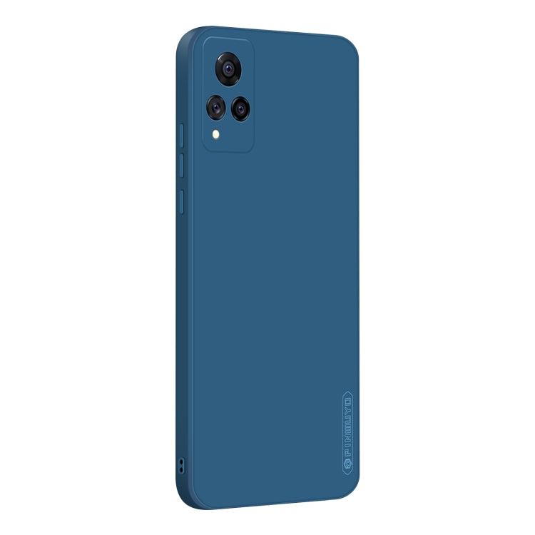 For vivo S9 PINWUYO Touching Series Liquid Silicone TPU Shockproof Case(Blue)