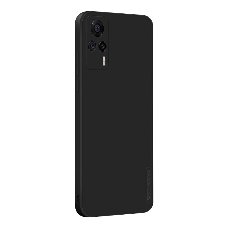 For vivo S9e PINWUYO Touching Series Liquid Silicone TPU Shockproof Case(Black)