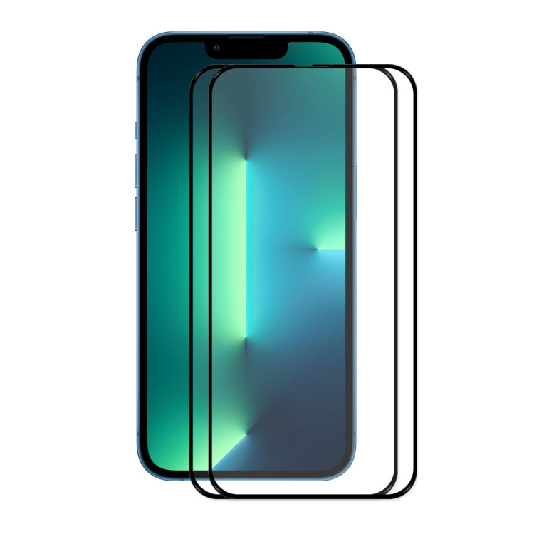 2 PCS ENKAY Hat-Prince Full Glue 0.26mm 9H 2.5D Tempered Glass Screen Protector Full Coverage Film, For iPhone 13 mini 2pcs, For iPhone 13 / 13 Pro 2pcs, For iPhone 13 Pro Max 2pcs
