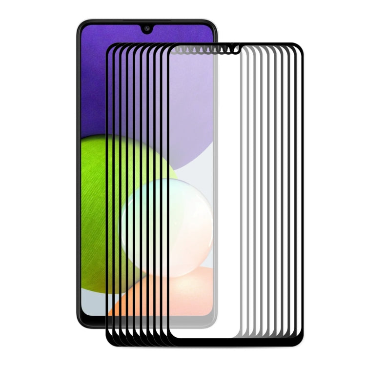 10 PCS ENKAY Hat-Prince Full Glue 0.26mm 9H 2.5D Tempered Glass Screen Protector Full Coverage Film, For Samsung Galaxy A22 4G, For Samsung Galaxy A22 5G, For Samsung Galaxy F22 / M22, For Honor 50 SE (10 PCS), For Samsung Galaxy F52 5G /G62 /M62      ...