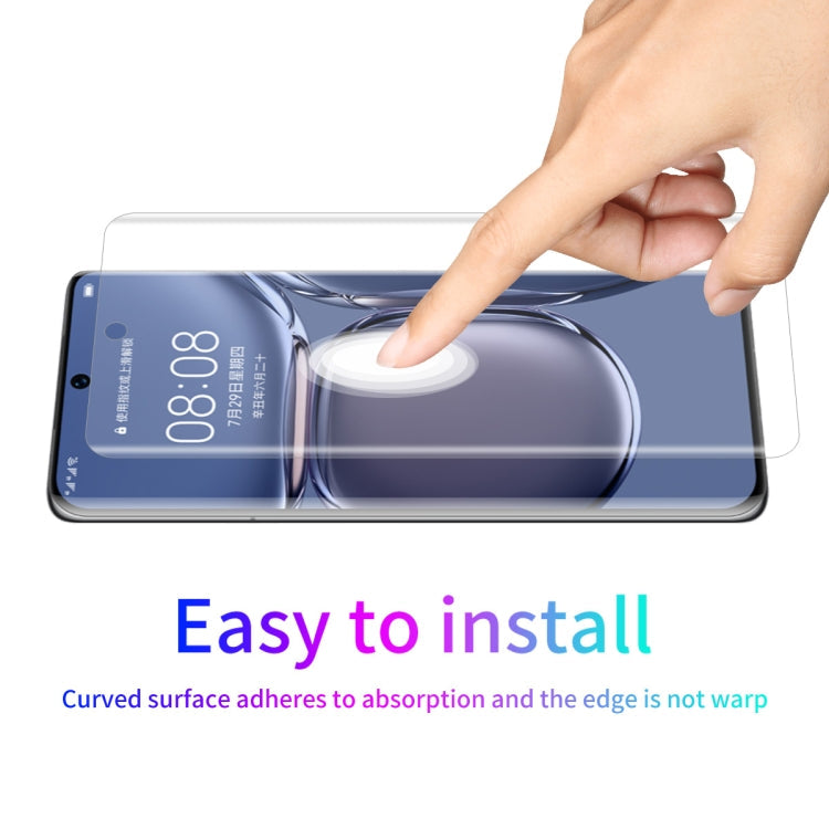 ENKAY Hat-Prince 3D Curved Full Coverage PET Hot Bending HD Screen Protector Soft Film Support Fingerprint Unlock, For Huawei P50 Pro, For Honor 50 Pro, For Honor 50