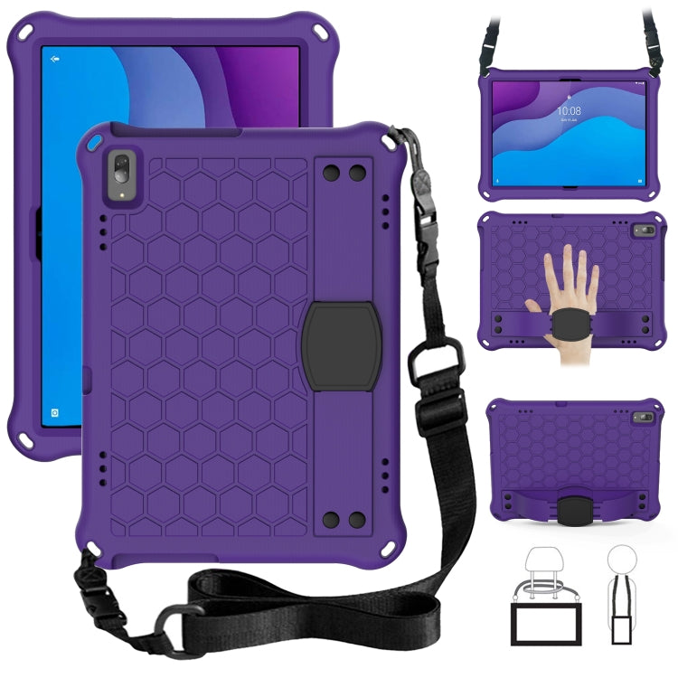 Honeycomb Design EVA + PC Material Four Corner Anti Falling Flat Protective Shell with Strap, For Lenovo Tab M10 TB-X505X/F, For Lenovo Smart Tab M10 TB-605F, For Lenovo Smart Tab M10 TB-606F