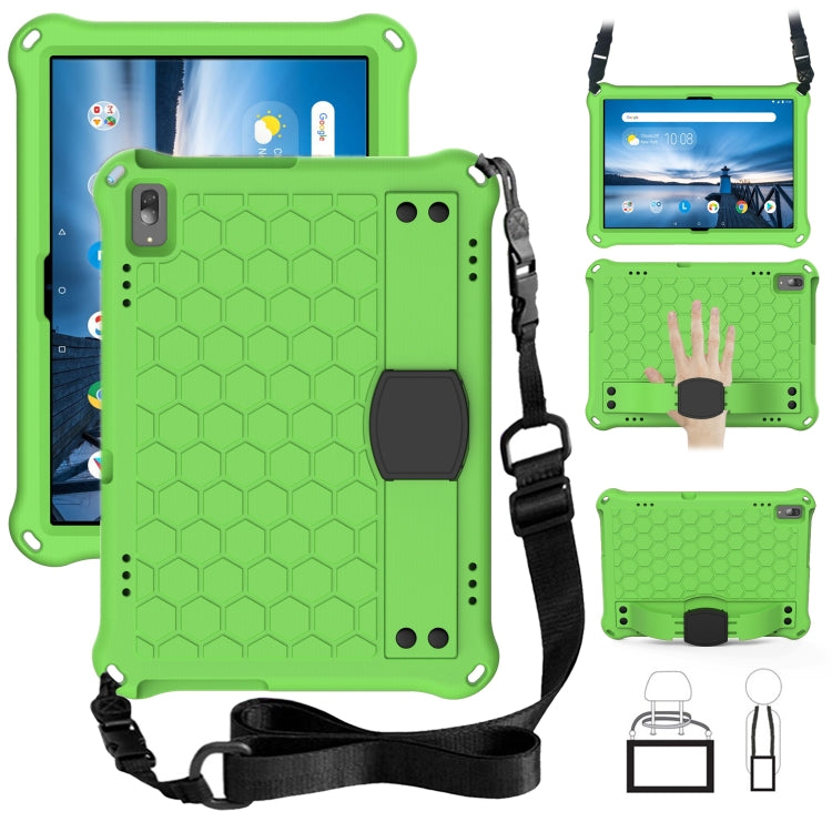 Honeycomb Design EVA + PC Material Four Corner Anti Falling Flat Protective Shell with Strap, For Lenovo Tab M10 TB-X505X/F, For Lenovo Smart Tab M10 TB-605F, For Lenovo Smart Tab M10 TB-606F