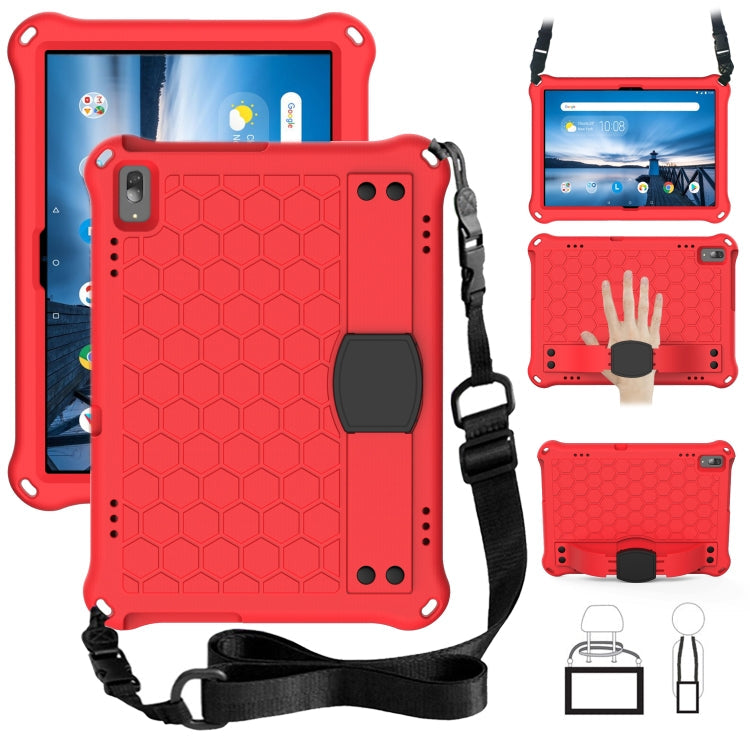 Honeycomb Design EVA + PC Material Four Corner Anti Falling Flat Protective Shell with Strap, For Lenovo Tab M10 TB-X505X/F, For Lenovo Smart Tab M10 TB-605F, For Lenovo Smart Tab M10 TB-606F
