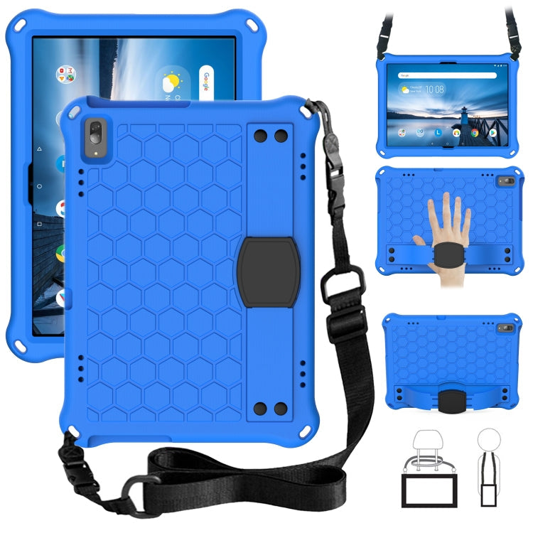Honeycomb Design EVA + PC Material Four Corner Anti Falling Flat Protective Shell with Strap, For Lenovo Tab M10 TB-X505X/F, For Lenovo Smart Tab M10 TB-605F, For Lenovo Smart Tab M10 TB-606F
