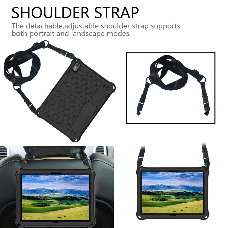 Honeycomb Design EVA + PC Material Four Corner Anti Falling Flat Protective Shell with Strap, For Lenovo Tab P10 TB-X705F/L, For Lenovo Tab E10 TB-X104F