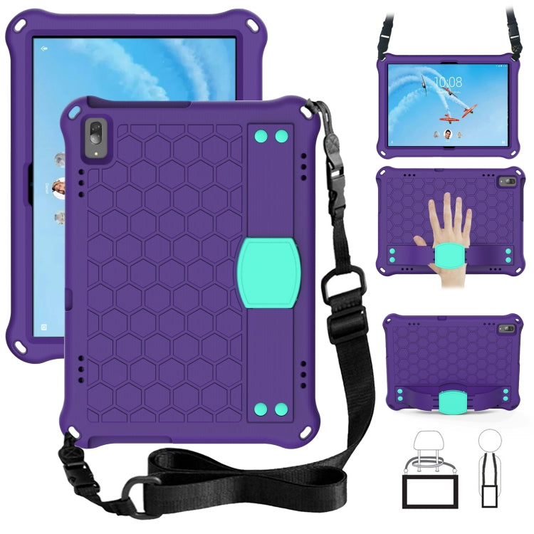 Honeycomb Design EVA + PC Material Four Corner Anti Falling Flat Protective Shell with Strap, For Lenovo Tab P10 TB-X705F/L, For Lenovo Tab E10 TB-X104F