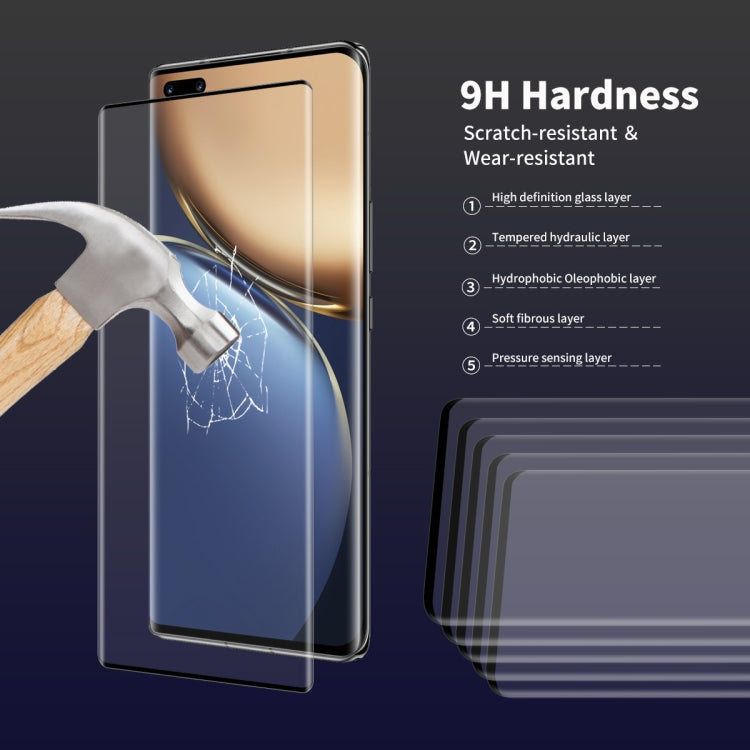 For Honor Magic3 / 3 Pro / 3 Pro+ ENKAY Hat-Prince 3D Curved Explosion-proof Full Coverage Film Heat Bending Tempered Glass Protector