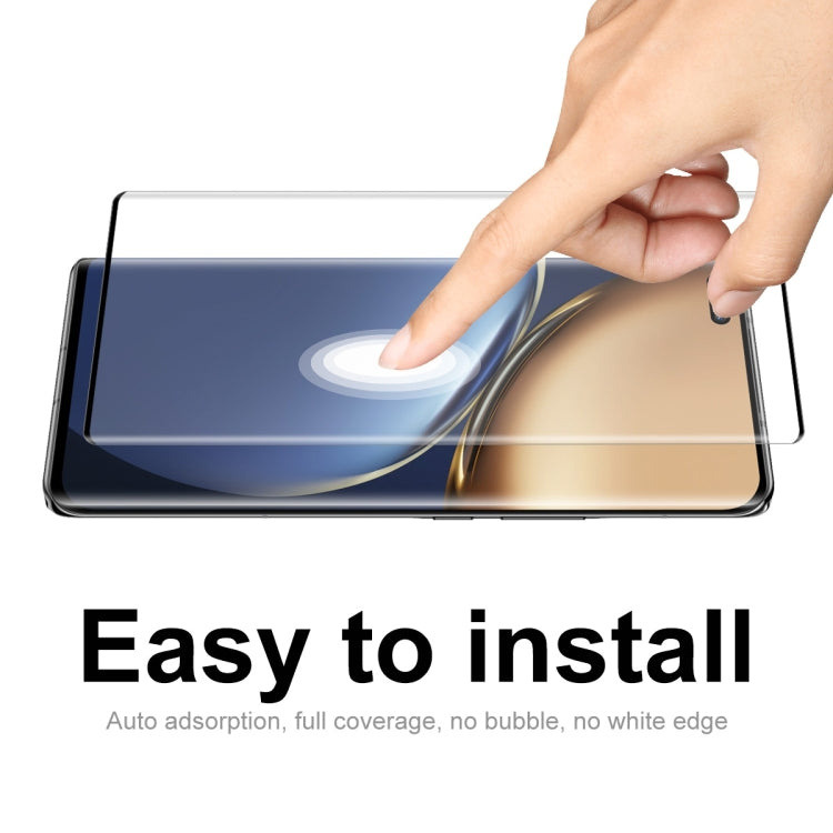 2 PCS For Honor Magic3 / 3 Pro / 3 Pro+ ENKAY Hat-Prince 3D Curved Explosion-proof Full Coverage Film Heat Bending Tempered Glass Protector