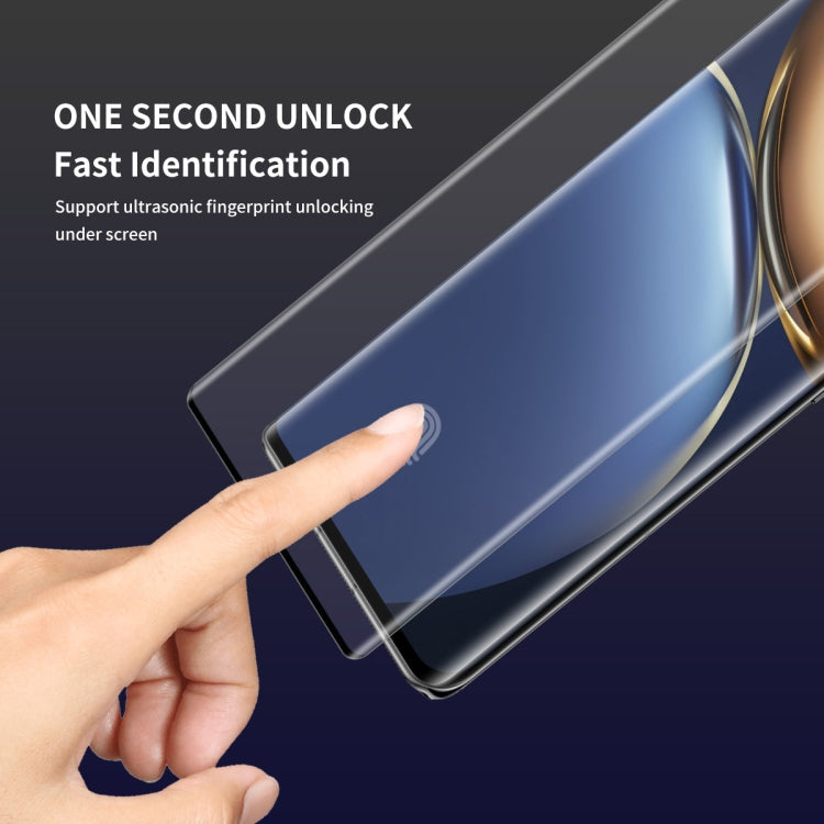 2 PCS For Honor Magic3 / 3 Pro / 3 Pro+ ENKAY Hat-Prince 3D Curved Explosion-proof Full Coverage Film Heat Bending Tempered Glass Protector