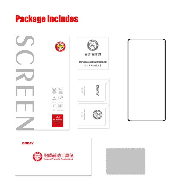 1 PCS For Xiaomi Mix 4 ENKAY Hat-Prince 3D Curved Explosion-proof Full Coverage Film Heat Bending Tempered Glass Protector