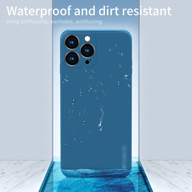 For iPhone 13 Pro PINWUYO Touching Series Liquid Silicone TPU Shockproof Case (Black)