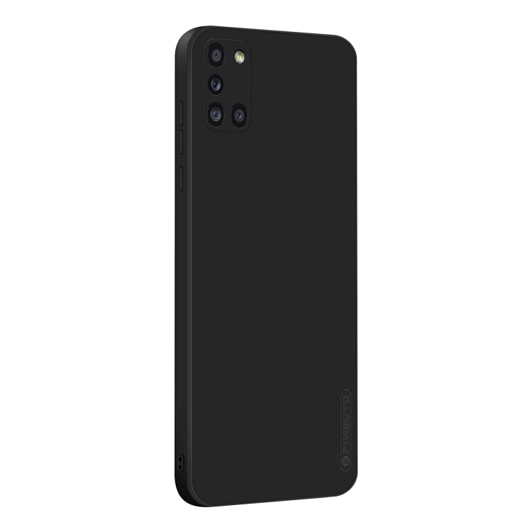 For Samsung Galaxy A31 PINWUYO Touching Series Liquid Silicone TPU Shockproof Case(Black)