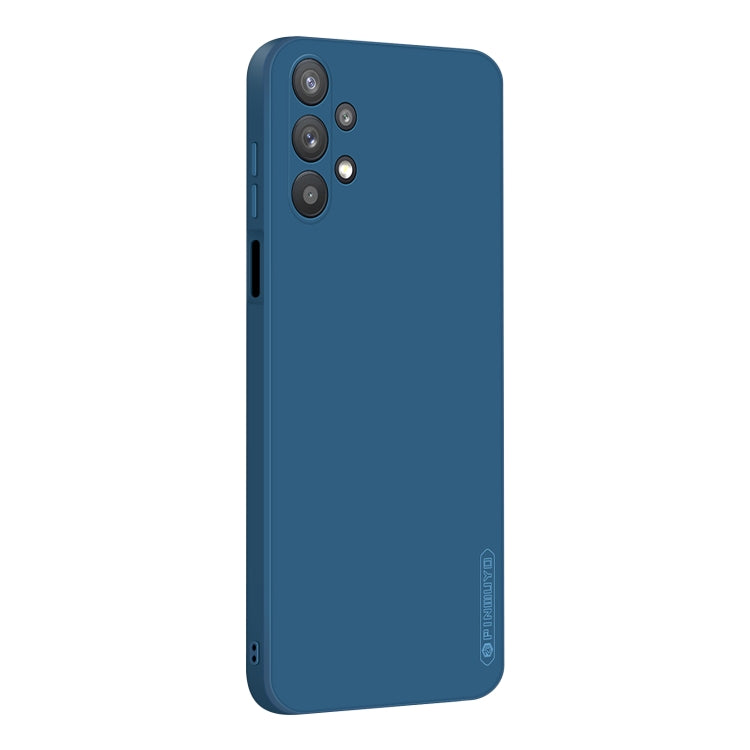 For Samsung Galaxy A32 5G PINWUYO Touching Series Liquid Silicone TPU Shockproof Case(Blue)