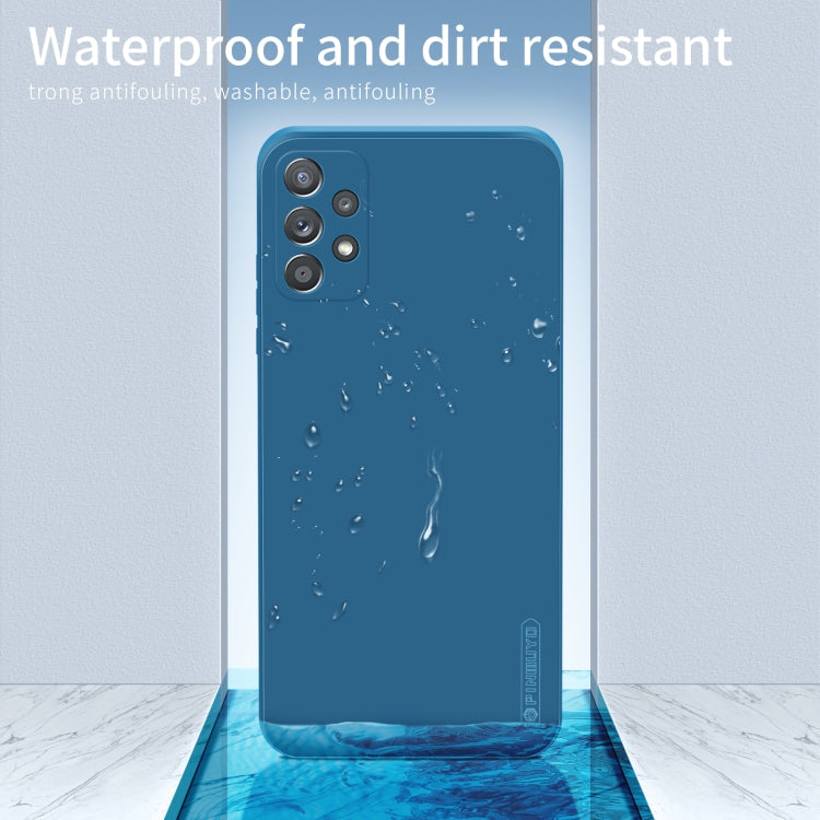 For Samsung Galaxy A72 4G/5G PINWUYO Touching Series Liquid Silicone TPU Shockproof Case(Black)