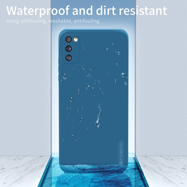 For Samsung Galaxy A41 PINWUYO Touching Series Liquid Silicone TPU Shockproof Case(Black)