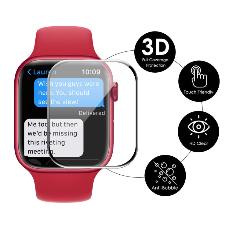 1 PCS ENKAY Hat-Prince 3D Full Coverage Soft PC Edge + PMMA HD Screen Protector Film For Apple Watch Series 9 / 8 / 7 45mm, 1 PCS, 2 PCS, 5 PCS, 10 PCS
