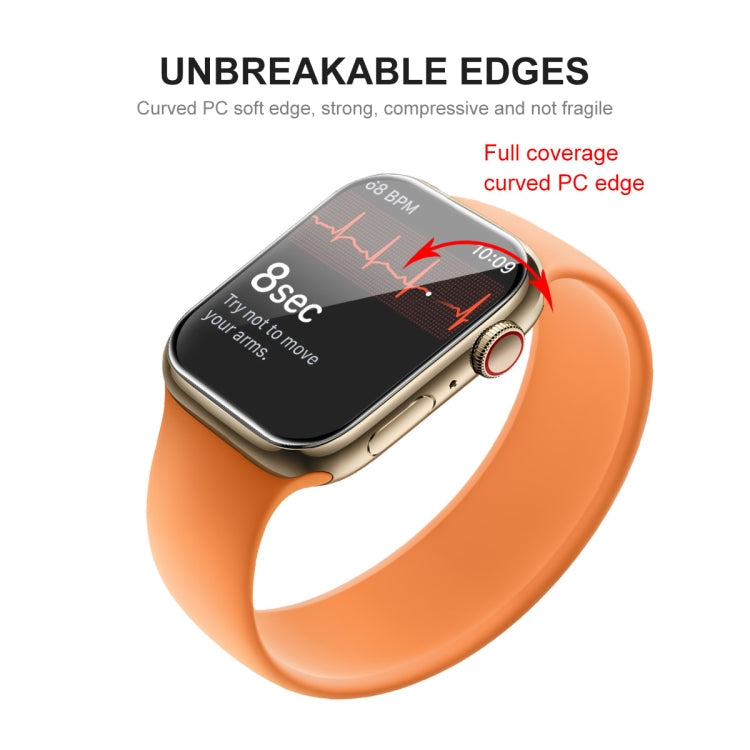 1 PCS ENKAY Hat-Prince 3D Full Coverage Soft PC Edge + PMMA HD Screen Protector Film For Apple Watch Series 9 / 8 / 7 45mm, 1 PCS, 2 PCS, 5 PCS, 10 PCS