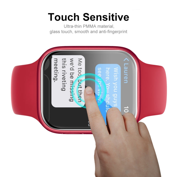 1 PCS ENKAY Hat-Prince 3D Full Coverage Soft PC Edge + PMMA HD Screen Protector Film For Apple Watch Series 9 / 8 / 7 45mm, 1 PCS, 2 PCS, 5 PCS, 10 PCS