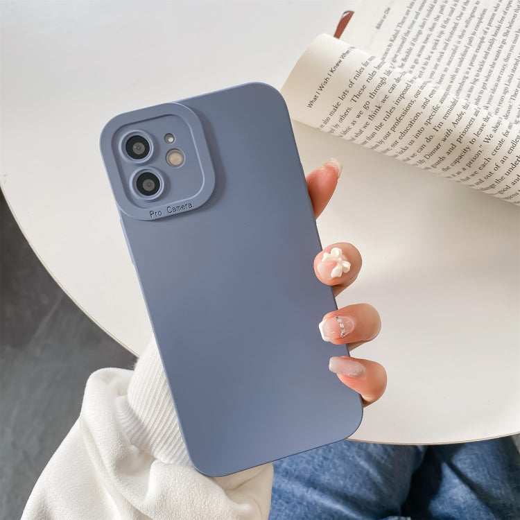 Straight-Edge Solid Color Liquid Silicone Shockproof Full Coverage Protective Case, For iPhone 12 Pro, For iPhone 11 Pro Max, For iPhone 12 Pro Max