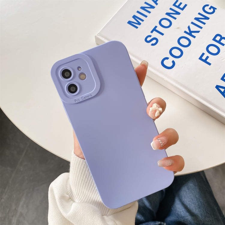 Straight-Edge Solid Color Liquid Silicone Shockproof Full Coverage Protective Case, For iPhone 12 Pro, For iPhone 11 Pro Max, For iPhone 12 Pro Max