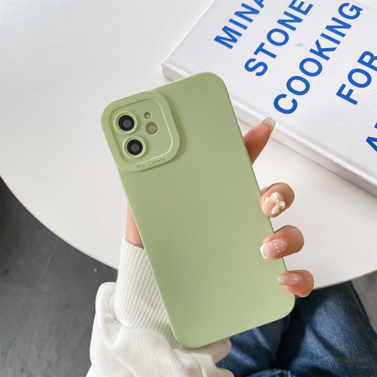 Straight-Edge Solid Color Liquid Silicone Shockproof Full Coverage Protective Case, For iPhone 12 Pro, For iPhone 11 Pro Max, For iPhone 12 Pro Max