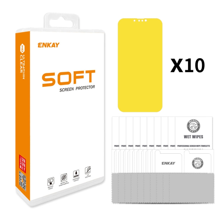 10 PCS ENKAY Full Glue Explosion-proof Hydrogel Film For iPhone 13 mini