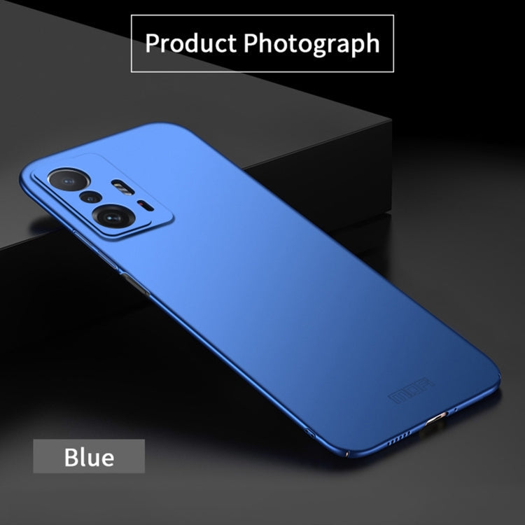 For Xiaomi Mi 11T / 11T Pro MOFI Frosted PC Ultra-thin Hard Phone Case(Blue)