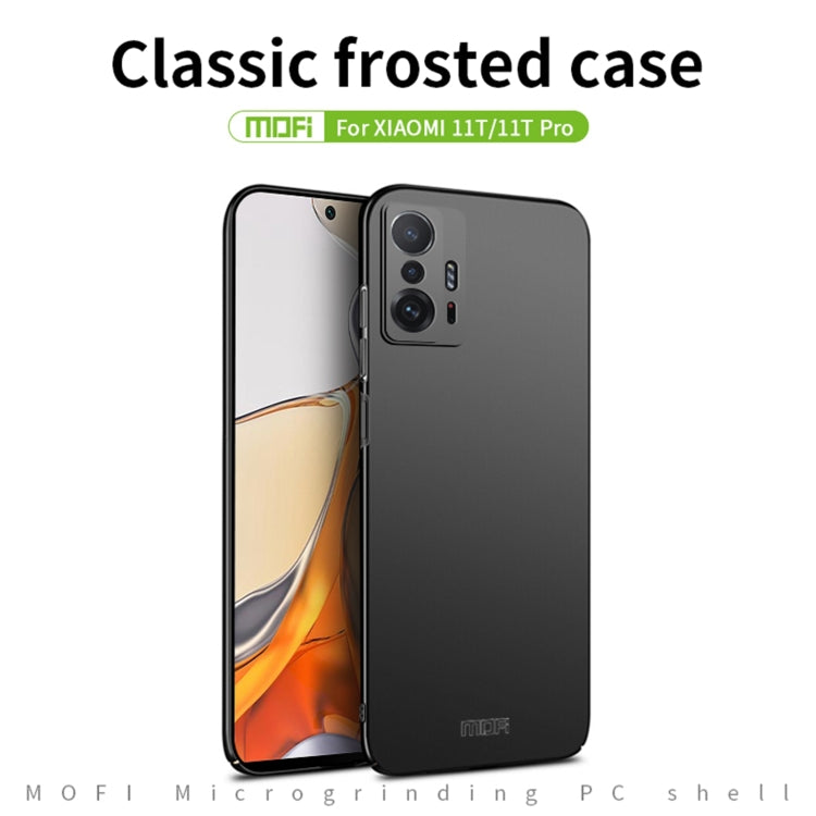 For Xiaomi Mi 11T / 11T Pro MOFI Frosted PC Ultra-thin Hard Phone Case(Red)