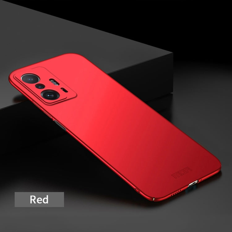 For Xiaomi Mi 11T / 11T Pro MOFI Frosted PC Ultra-thin Hard Phone Case(Red)