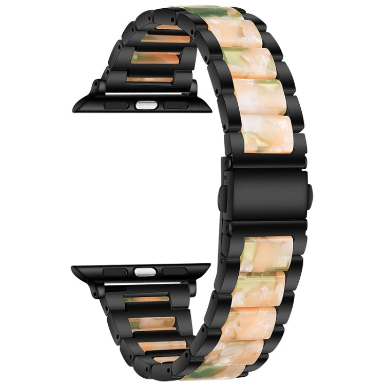 Metal + Resin Watchband For Apple Watch Series, 7 41mm / 6&SE&5&4 40mm / 3&2&1 38mm