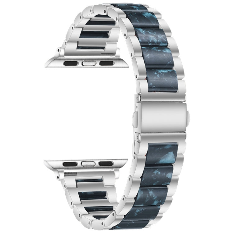 Metal + Resin Watchband For Apple Watch Series, 7 41mm / 6&SE&5&4 40mm / 3&2&1 38mm
