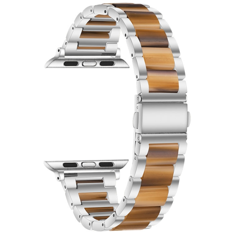 Metal + Resin Watchband For Apple Watch Series, 7 41mm / 6&SE&5&4 40mm / 3&2&1 38mm