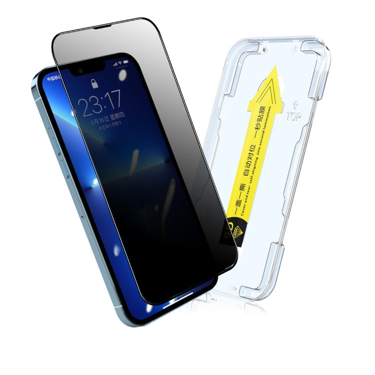 ENKAY Quick Stick Anti-peeping Tempered Glass Film, For iPhone 13 mini, For iPhone 13 / 13 Pro, For iPhone 13 Pro Max